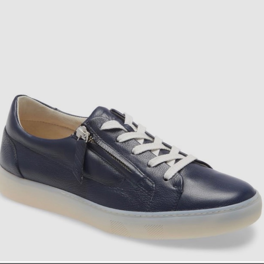 Paul Green Carla Laced-up. Women Leather Sneakers. Size 8